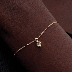 FINAL SALE - Pandora Talisman 14k Gold Lab-grown Diamond Heart Chain Bracelet 0.25 ct TW, 14k gold