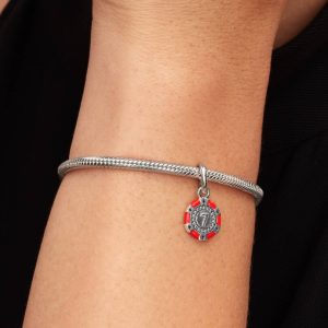 Lucky Chip Dangle Charm Sterling silver