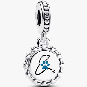 Veterinarian Dangle Charm Sterling silver
