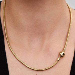 Snake Chain Necklace 14k gold plating
