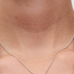 Sparkling Round Halo Pendant Collier Necklace Sterling silver