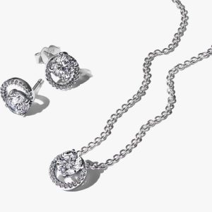 Sparkling Round Halo Gift Set 2 Quantity