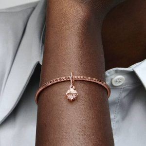 FINAL SALE - Happy Birthday Gift Openable Dangle Charm 14k rose gold plating