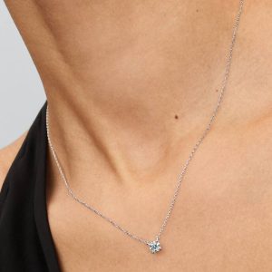 Pandora Era Lab-Grown Diamond Pendant Necklace 0.50 ct TW, 14k white gold