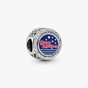 Stars & Stripes Charm Sterling silver