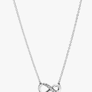 Sparkling Infinity Collier Necklace Sterling silver