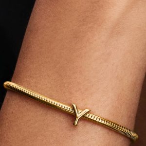 Letter Y Alphabet Charm 14k gold plating