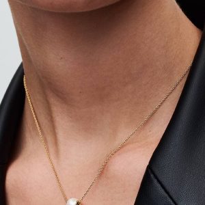 FINAL SALE - Treated Freshwater Cultured Pearl Collier Necklace 14k gold plating