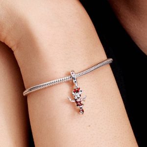 Minnie Mouse Ice Skating Dangle Charm Sterling silver