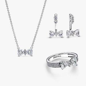 Sparkling Bow Jewelry Set 3 Quantity