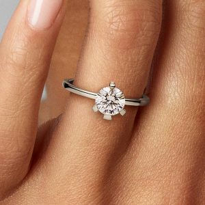 FINAL SALE - Pandora Nova 14k White Gold Lab-grown Diamond Ring 1.00 ct TW, 14k white gold
