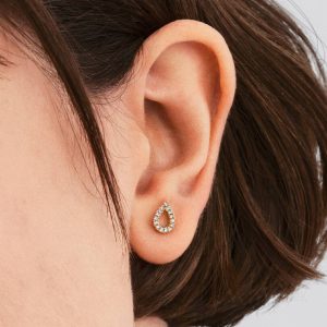 Pandora Infinite Lab-grown Diamond Pav?? Stud Earrings 0.16 ct TW, 14k gold