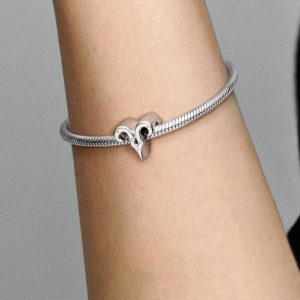 Sparkling Aries Zodiac Charm Sterling silver