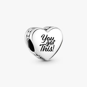 Engravable You Got This Charm Sterling silver