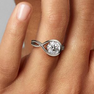 FINAL SALE - Pandora Infinite 14k White Gold Lab-grown Diamond Ring 2.00 ct TW, 14k white gold