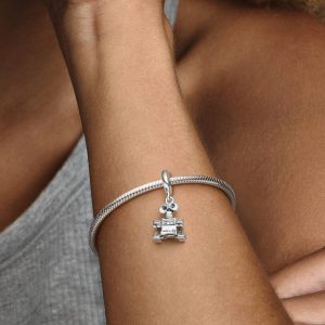 Disney Pixar Wall-E Dangle Charm Sterling silver
