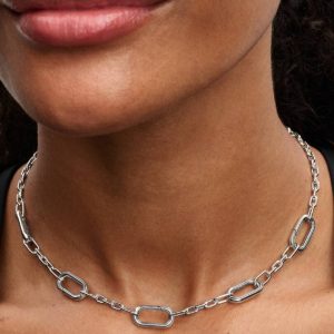 Five Links Chain Necklace Sterling silver