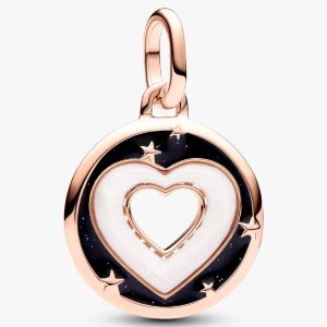 FINAL SALE - Pandora ME Hearts Medallion Charm 14k rose gold plating