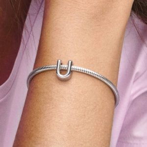 Letter U Alphabet Charm Sterling silver