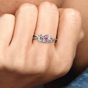 Disney Beauty and the Beast Rose Ring Sterling silver