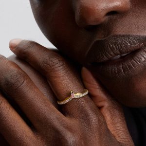 Disney Princess Aurora Tiara Ring 14k gold plating