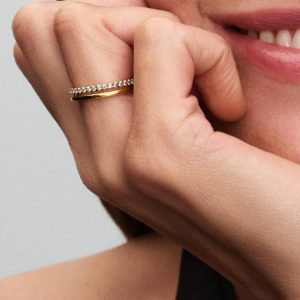 Double Band Ring 14k gold plating