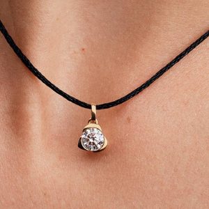FINAL SALE - Pandora Talisman 14k Gold Lab-grown Diamond Heart Pendant 0.75 ct TW, 14k gold