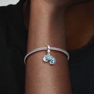 Color-changing Chameleon Dangle Charm Sterling silver