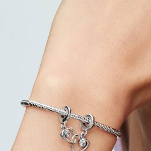 FINAL SALE - Forever & Always Splittable Dangle Charm Sterling silver
