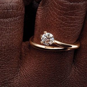 FINAL SALE - Pandora Nova 14k Gold Lab-grown Diamond Asymmetric Ring 0.50 ct TW, 14k gold