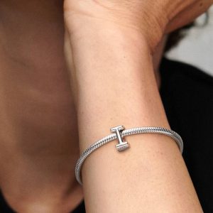 Letter I Alphabet Charm Sterling silver