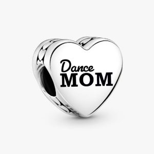 Dance Mom Heart Charm Sterling silver