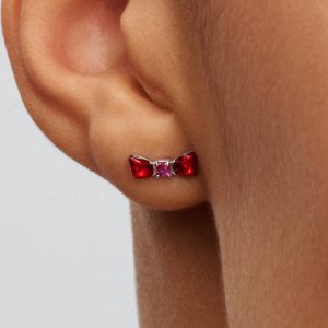 Disney Snow White Bow Stud Earrings Sterling silver