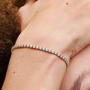 Sparkling Tennis Bracelet 14k gold plating
