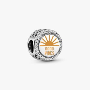 Good Vibes Charm Sterling silver