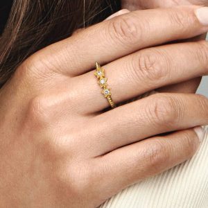 FINAL SALE - Celestial Stars Ring 14k gold plating
