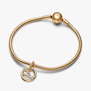 Taurus Zodiac Dangle Charm Bracelet Set 2 Quantity