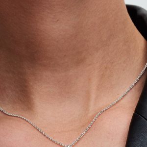 Treated Freshwater Cultured Pearl & Pav?? Collier Necklace Sterling silver