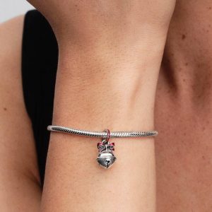 Holiday Bell Dangle Charm Sterling silver