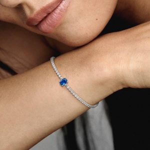 FINAL SALE - Sparkling Pav?? Tennis Bracelet Sterling silver