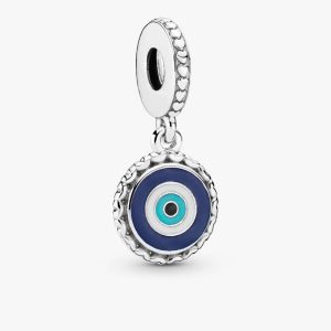 Evil Eye Dangle Charm Sterling silver