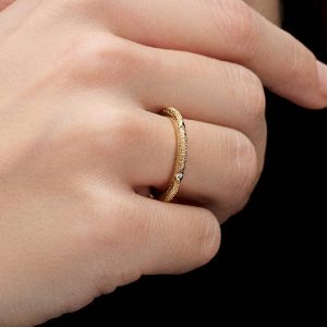 Pandora ME Texture & Stones Ring 14k gold plating