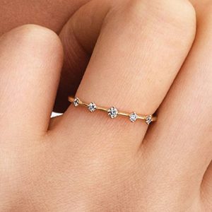 Pandora Era Lab-Grown Diamond Station Ring 0.11 ct TW, 14k gold