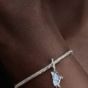 Winged Dangle Charm Sterling silver