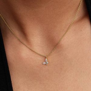 Butterfly Pendant Necklace 14k gold plating