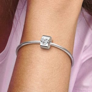 Disney Mickey Mouse & Minnie Mouse Clip Charm Sterling silver