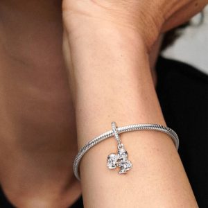 Married Couple Dangle Charm Sterling silver