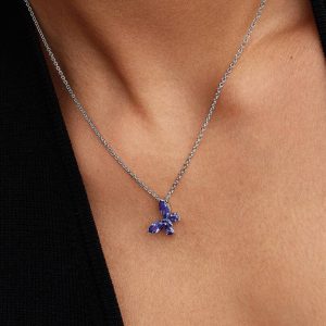 Butterfly Pendant Necklace Sterling silver