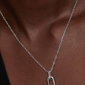 Openable Link Pendant Necklace Sterling silver