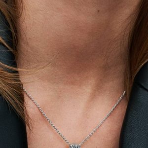 Elevated Heart Necklace Sterling silver